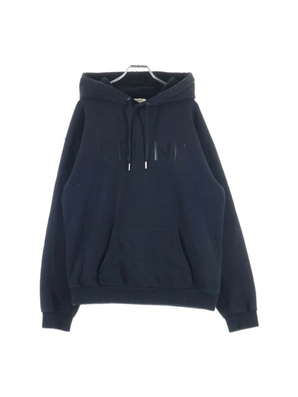 Celine Logo Pullover Hoodie Black